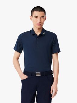Lacoste - Blue Solid Regular Fit Polo T-Shirt