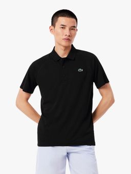 Lacoste - Black Solid Regular Fit Polo T-Shirt