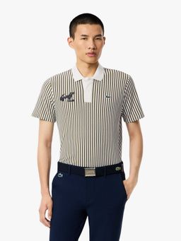 Lacoste - Green Stripes Relaxed Fit Polo T-Shirt