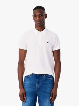 Lacoste - White Solid Regular Fit Polo T-Shirt