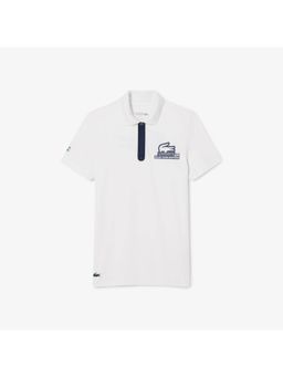 Lacoste - White Solid Regular Fit Polo T-Shirt