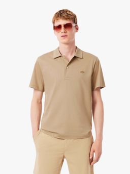 Lacoste - Beige Solid Straight Fit Polo T-Shirt