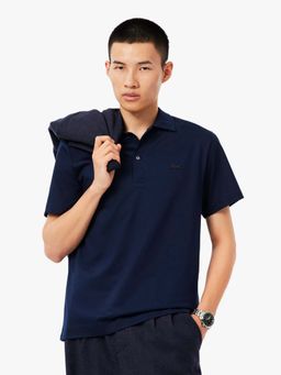Lacoste - Blue Solid Straight Fit Polo T-Shirt