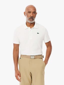 Lacoste - White Solid Regular Fit Polo T-Shirt