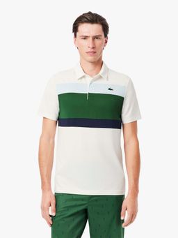 Lacoste - White Colorblock Regular Fit Polo T-Shirt