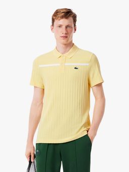 Lacoste - Yellow Stripes Regular Fit Polo T-Shirt