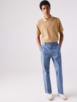 Lacoste - Beige Solid Straight Fit Polo T-Shirt