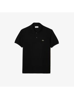 Lacoste - Black Solid Straight Fit Polo T-Shirt