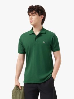 Lacoste - Green Solid Straight Fit Polo T-Shirt