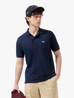 Lacoste - Blue Solid Straight Fit Polo T-Shirt