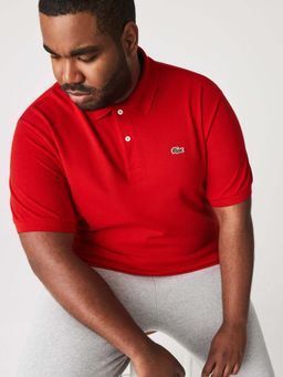 Lacoste - Red Solid Straight Fit Polo T-Shirt