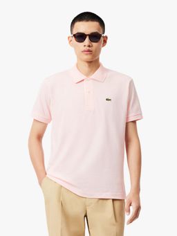 Lacoste - Pink Solid Straight Fit Polo T-Shirt
