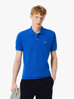 Lacoste - Blue Solid Straight Fit Polo T-Shirt