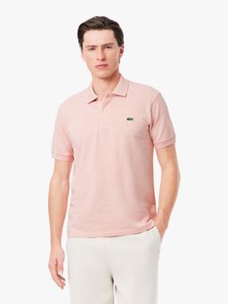 Lacoste - Pink Solid Straight Fit Polo T-Shirt