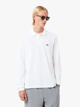 Lacoste - White Solid Straight Fit Polo T-Shirt