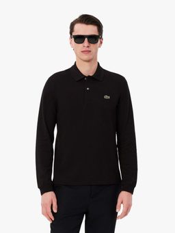 Lacoste - Black Solid Straight Fit Polo T-Shirt