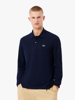 Lacoste - Blue Solid Straight Fit Polo T-Shirt