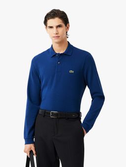 Lacoste - Navy Blue Solid Straight Fit Polo T-Shirt