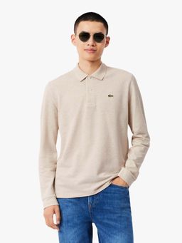 Lacoste - Beige Solid Straight Fit Polo T-Shirt