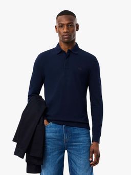 Lacoste - Blue Solid Regular Fit Polo T-Shirt