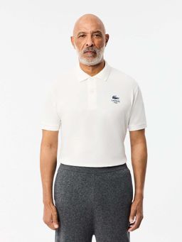Lacoste - White Solid Straight Fit Polo T-Shirt