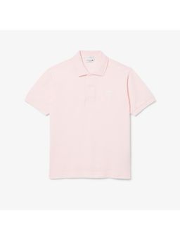 Lacoste - Pink Solid Straight Fit Polo T-Shirt