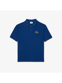 Lacoste - Blue Solid Loose Fit Polo T-Shirt