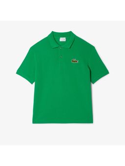 Lacoste - Green Solid Loose Fit Polo T-Shirt