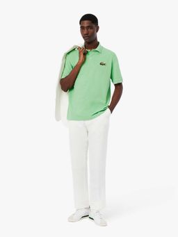 Lacoste - Green Solid Loose Fit Polo T-Shirt