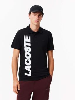 Lacoste - Black Solid Regular Fit Polo T-Shirt