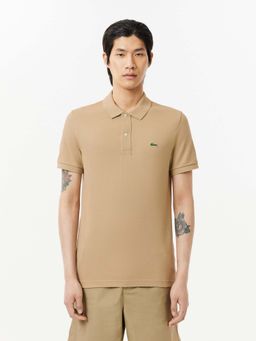 Lacoste - Beige Solid Slim Fit Polo T-Shirt