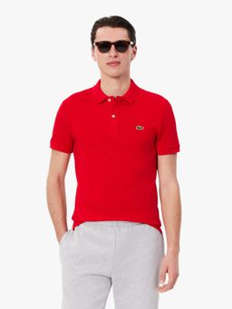 Lacoste - Red Solid Slim Fit Polo T-Shirt