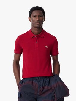 Lacoste - Red Solid Slim Fit Polo T-Shirt