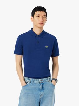 Lacoste - Blue Solid Slim Fit Polo T-Shirt