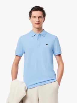 Lacoste - Blue Solid Slim Fit Polo T-Shirt
