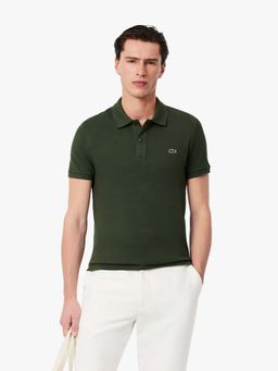 Lacoste - Green Solid Slim Fit Polo T-Shirt