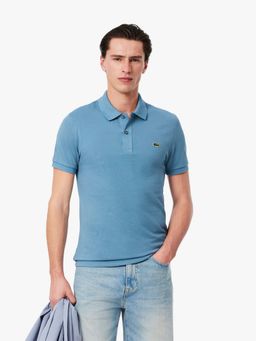 Lacoste - Blue Solid Slim Fit Polo T-Shirt