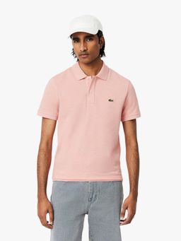 Lacoste - Pink Solid Slim Fit Polo T-Shirt