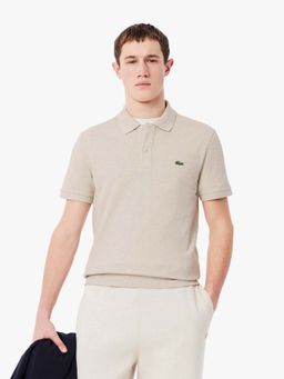 Lacoste - Grey Solid Slim Fit Polo T-Shirt