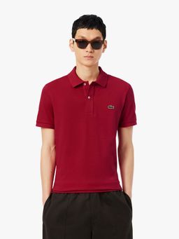 Lacoste - Maroon Solid Slim Fit Polo T-Shirt