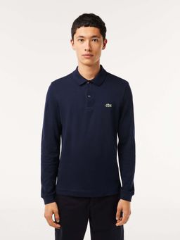 Lacoste - Blue Solid Slim Fit Polo T-Shirt