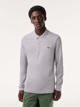 Lacoste - Grey Solid Slim Fit Polo T-Shirt