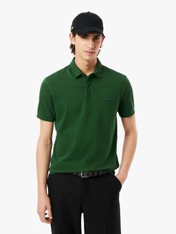 Lacoste - Green Solid Regular Fit Polo T-Shirt