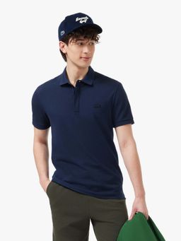 Lacoste - Blue Solid Regular Fit Polo T-Shirt