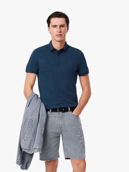 Lacoste - Blue Solid Regular Fit Polo T-Shirt