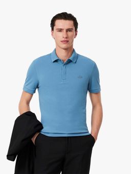 Lacoste - Blue Solid Regular Fit Polo T-Shirt