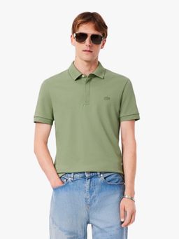 Lacoste - Green Solid Regular Fit Polo T-Shirt