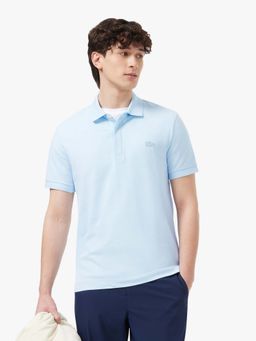 Lacoste - Blue Solid Regular Fit Polo T-Shirt