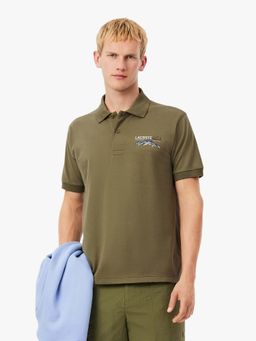 Lacoste - Green Solid Straight Fit Polo T-Shirt