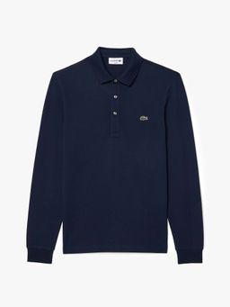 Lacoste - Blue Solid Slim Fit Polo T-Shirt